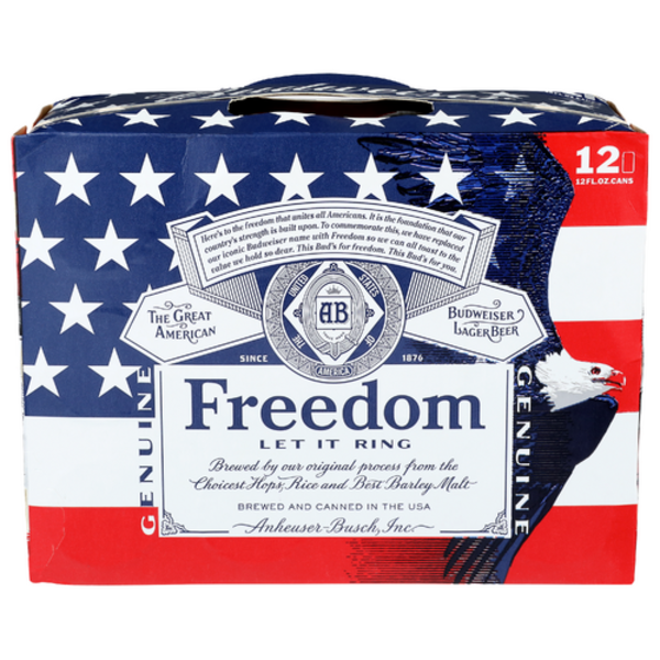 Budweiser American Lager Beer 12 Pack, 12 Fl Oz Cans Same-Day