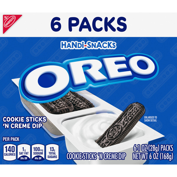 HANDI-SNACKS Oreo Cookie Sticks 'N Crème Dip Snack Packs Same-Day