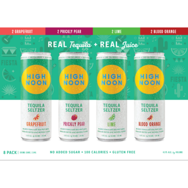 High Noon Tequila Seltzer Variety 8 Pack Cans