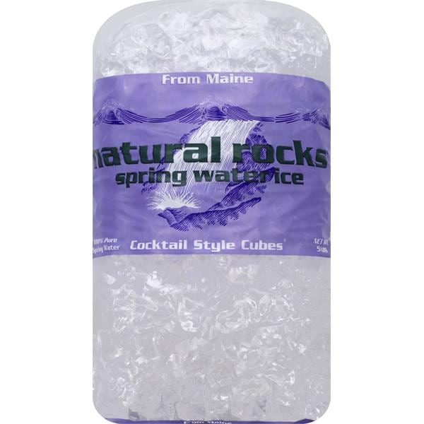Natural Rocks Spring Water Ice Ice, Spring Water, Cocktail Style Cubes ...