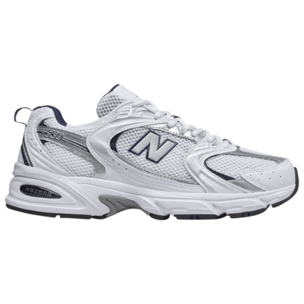 New Balance 530 Medium Width Shoes, Size M4.5/W6.0 - White & Blue