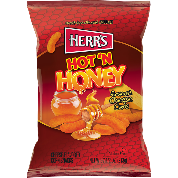 【ZAZA JP】honey cheeseフル Herr's Hot 'N Honey Flavored Cheese Curls Same-Day Delivery or