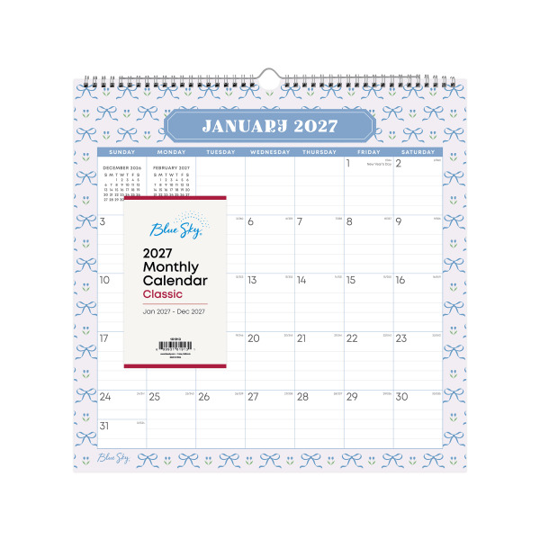 Blue Sky 2027 Clarice Monthly Wall Calendar, 12 x 12 in, January – December