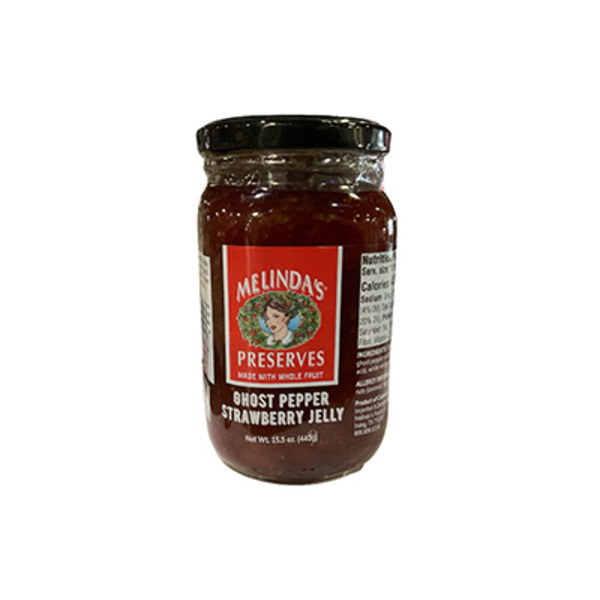 Melinda's Ghost Pepper Strawberry Jelly Preserves