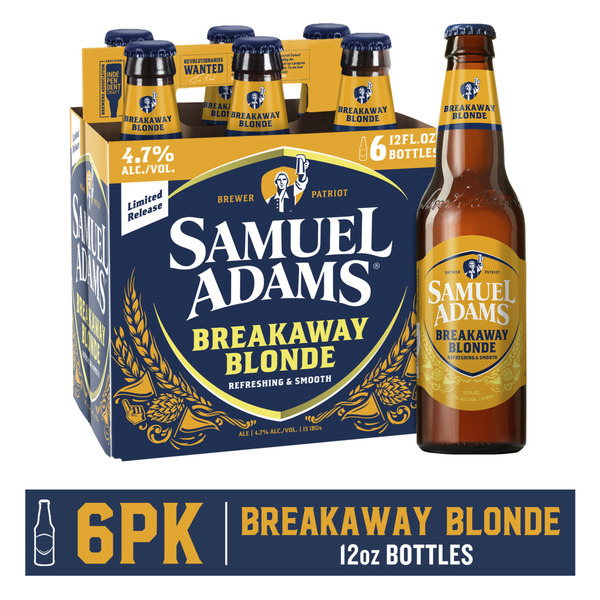Samuel Adams Breakaway Blonde Ale Seasonal Beer (12 fl. oz. Bottle