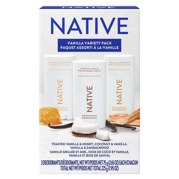 Native Vanilla Deodorant Variety Pack