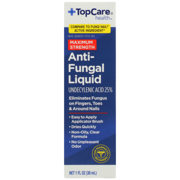 Top Care Maximum Strength AntiFungal Undecylenic Acid 25 Eliminates
