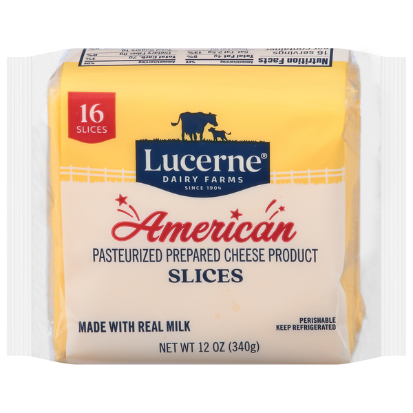 Lucerne Cheese Slices, American