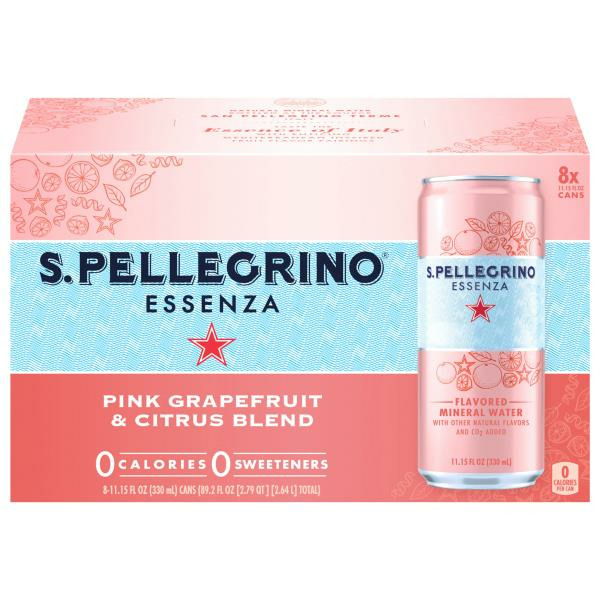 San Pellegrino Pink Grapefruit & Citrus Can Same-Day Delivery or