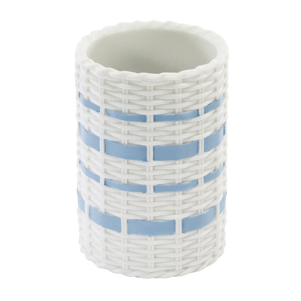 IZOD Resin Bath Tumbler, 3 x 4.5 in - Blue/Navy
