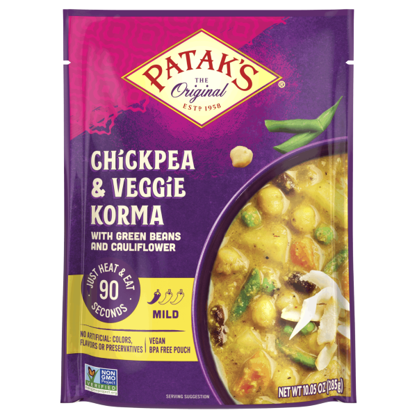 Patak's Chickpea & Veggie Korma Meal