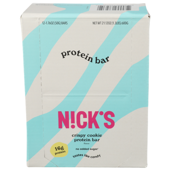 N!CK'S Krispi Nougat Keto/Protein Bar 12 Pack Case