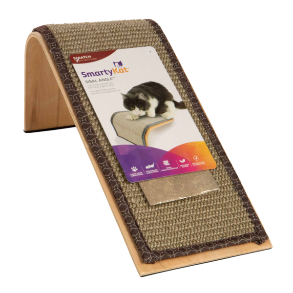 Smarty Kat Incline Scratcher Sisal Angle With 100% Organic Catnip