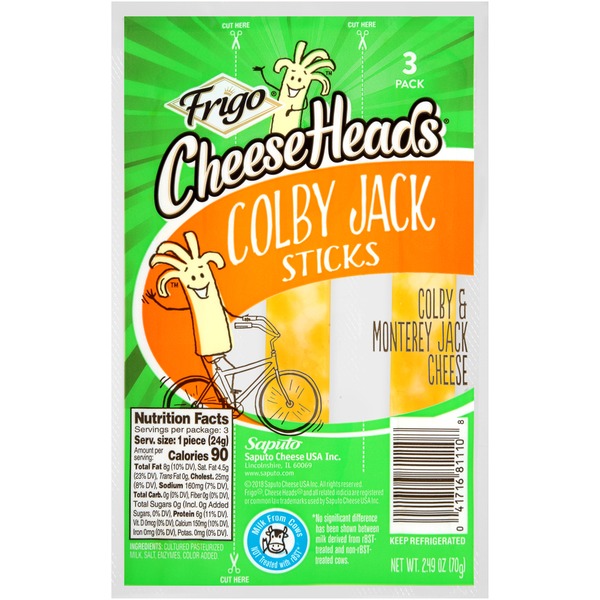Frigo Colby Jack Cheese Sticks (70 g) Instacart