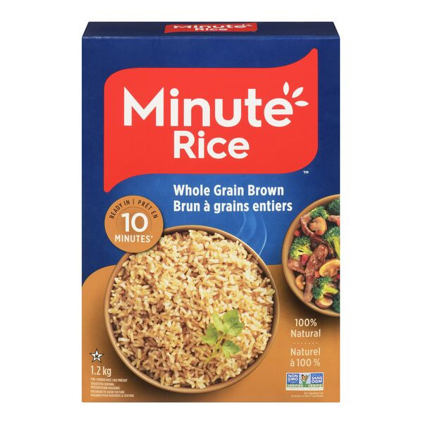 Food Basics Minute Rice Pre-Cooked Whole Grain Brown Rice Same-Day ...