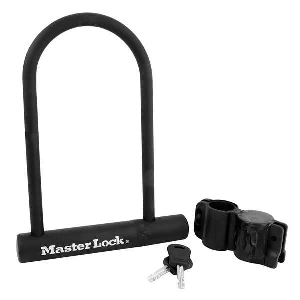 Master Lock Heavy Duty Outdoor Keyed U-lock, 6-1/8-in Wide x 8-in Shackle