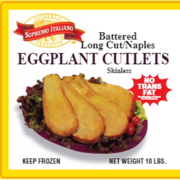 Supremo Italiano Battered Long Cut Skinless Naples Eggplant