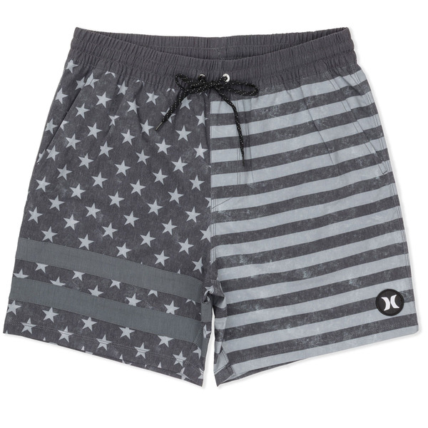 Hurley Men's Phantom Eco Block Party Volley 17" Boardshorts, XL - Black Combo