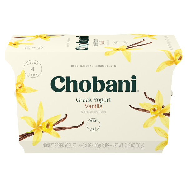 Chobani Nonfat Greek Vanilla Yogurt Value Pack