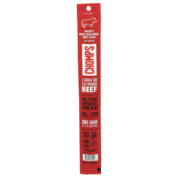 Chomps Smoky BBQ Seasoned Beef Stick