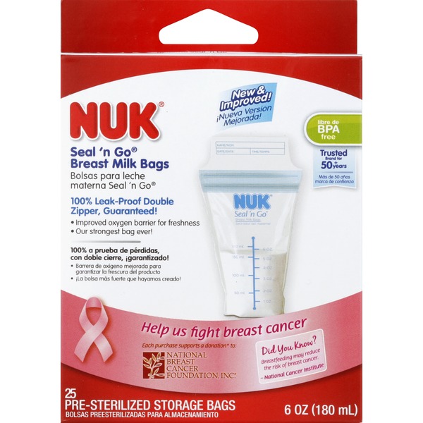 nuk breast milk storage containers