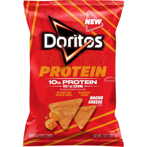 Doritos Protein Nacho Cheese Tortilla Chips