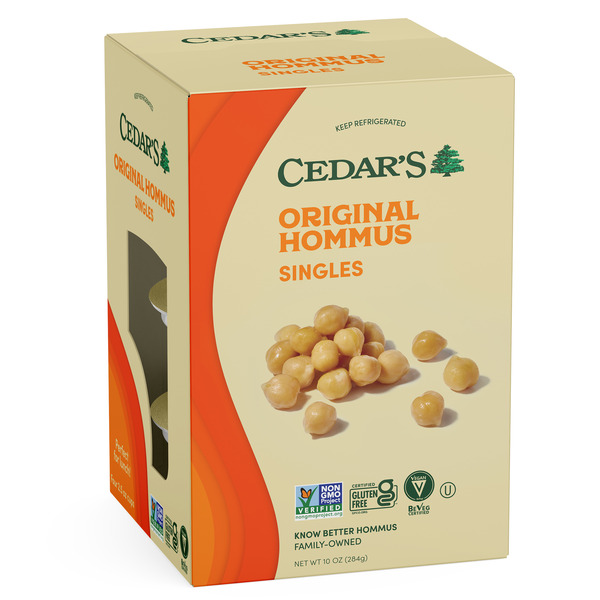 Cedar's Foods Original Hommus Singles