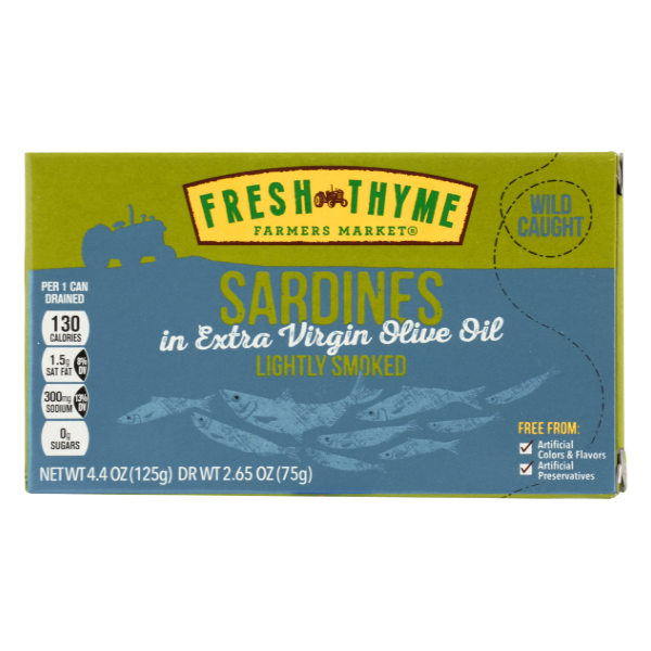 Fresh Thyme Market Sardines In Extra Virgin Olive Oil Same-Day