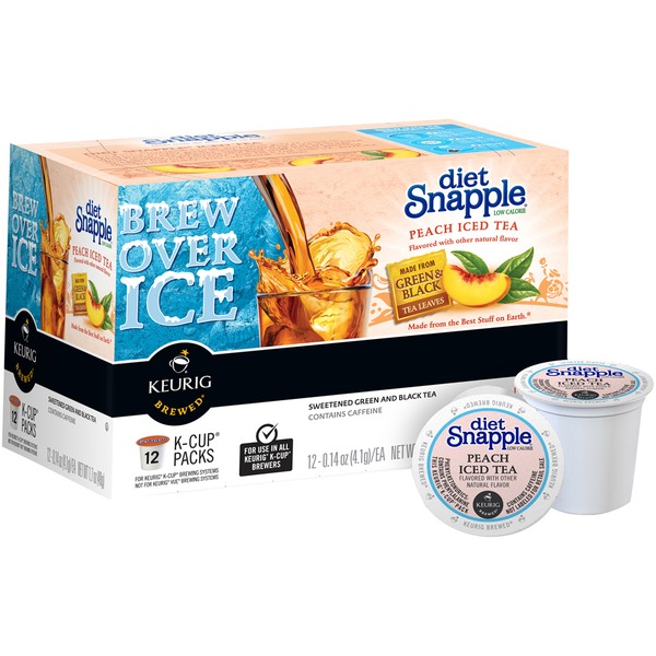 Snapple Diet Peach Iced KCup Packs Tea (0.14 oz) Instacart