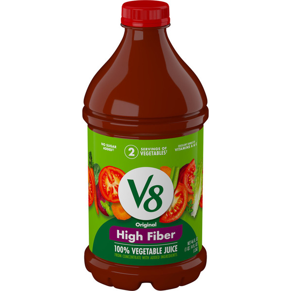 V8 High Fiber Original 100% Vegetable Juice Same-Day Delivery or