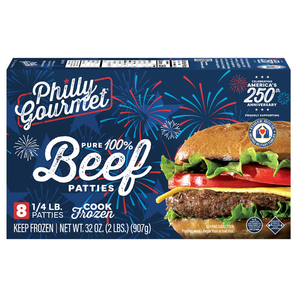 Philly Gourmet Pure 100% Beef Patties