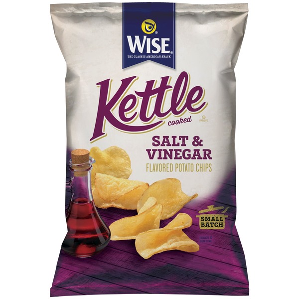 Wise Kettle Cooked Salt Vinegar Potato Chips 9 Oz Instacart