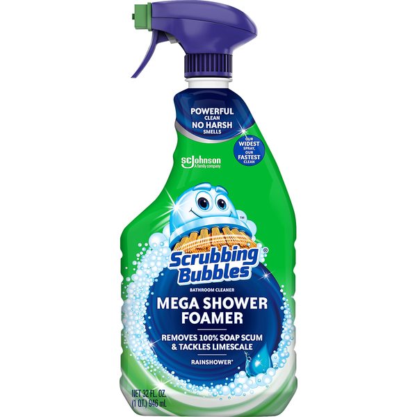 Scrubbing Bubbles Bathroom Cleaner, Mega Shower Foamer, Rainshower (32