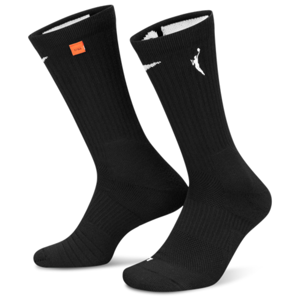 Nike Adults' WNBA Black Elite Crew Socks