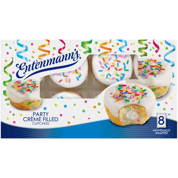 Entenmann's Holiday Crème Filled Cupcakes (12.7 oz) Instacart