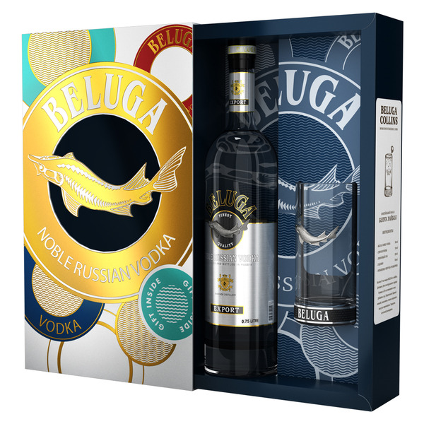 Beluga Noble Vodka Gift Set Same-Day Delivery or Pickup