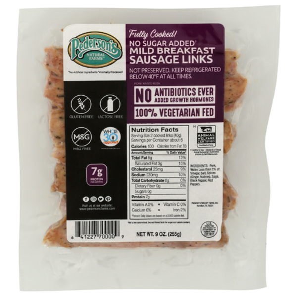 Pederson's Mild Breakfast Sausage Links