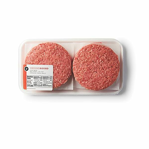 Publix Publix Ground Round Beef Burgers, Usda Inspected SameDay