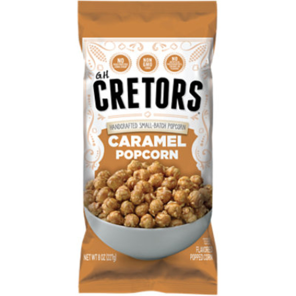 GH Cretors Flavored Popped Corn, Caramel