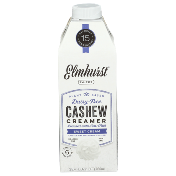 Elmhurst Sweet Cream Cashew Blended With Oat Milk Creamer