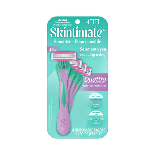 Skintimate Skin Therapy Sensitive 4 Blade Disposable Razor Same