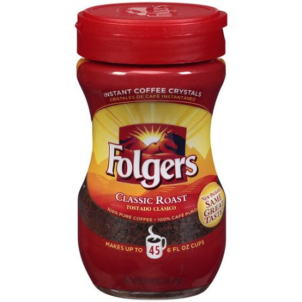 Folgers - Instant Coffee - 12/3 oz Jar
