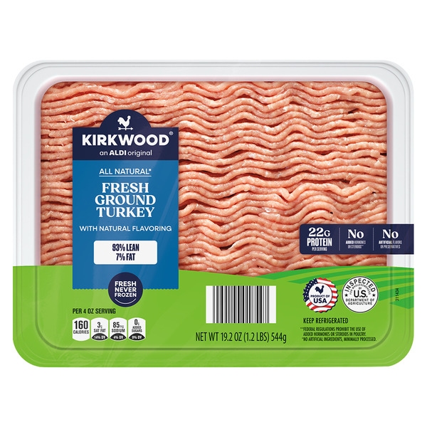 Kirkwood Fresh 93% Lean Ground Turkey Same-Day Delivery or Pickup
