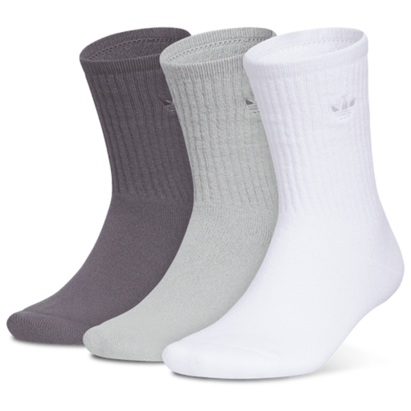 adidas Women's Comfort Crew Socks, M - White & Strata Grey