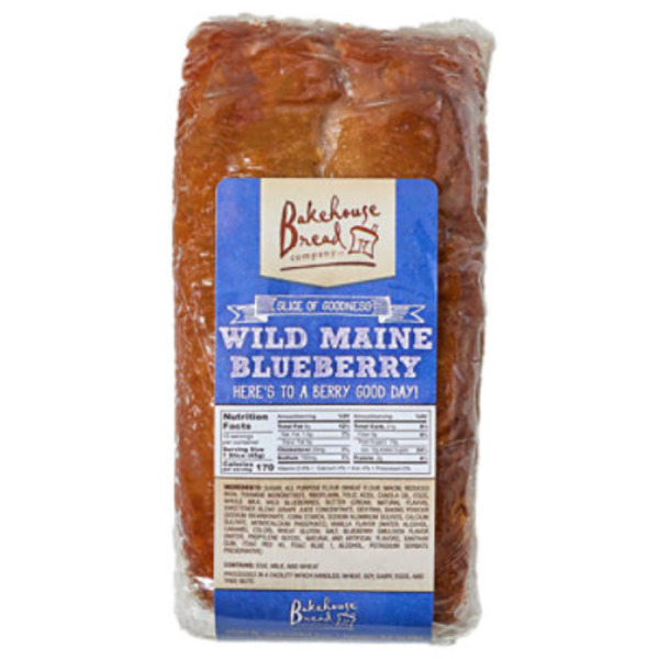 Bakehouse Bread Company Wild Maine Blueberry Bread
