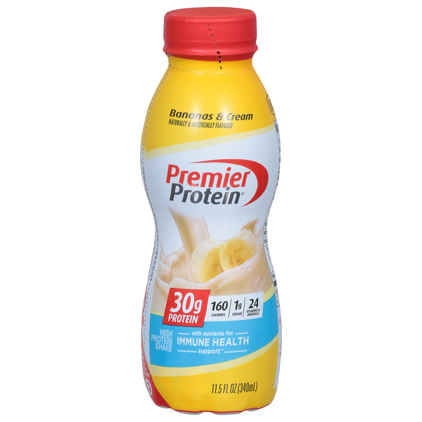 Premier Protein High Protein Shake, Bananas & Cream