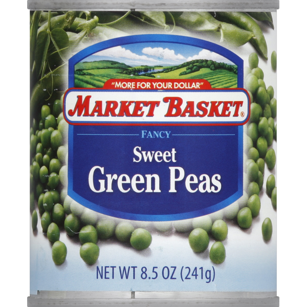 market basket Green Peas, Sweet, Fancy