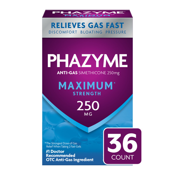 Phazyme Gas & Bloating Relief Maximum Strength Same-Day Delivery