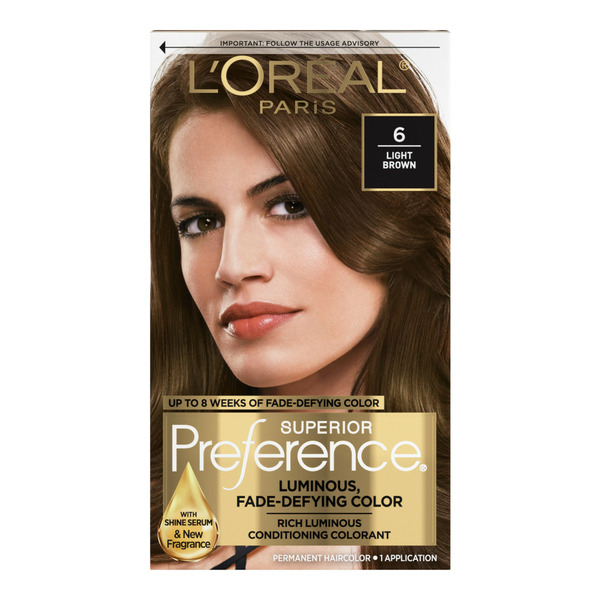 【本日のみ値下げ】The highlights overブラウン L'Oreal Permanent Hair Color, 6 Light Brown Same-Day Delivery or