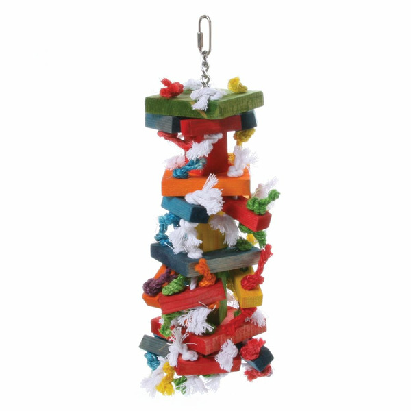 All Living Things Knots & Blocks Bird Toy
